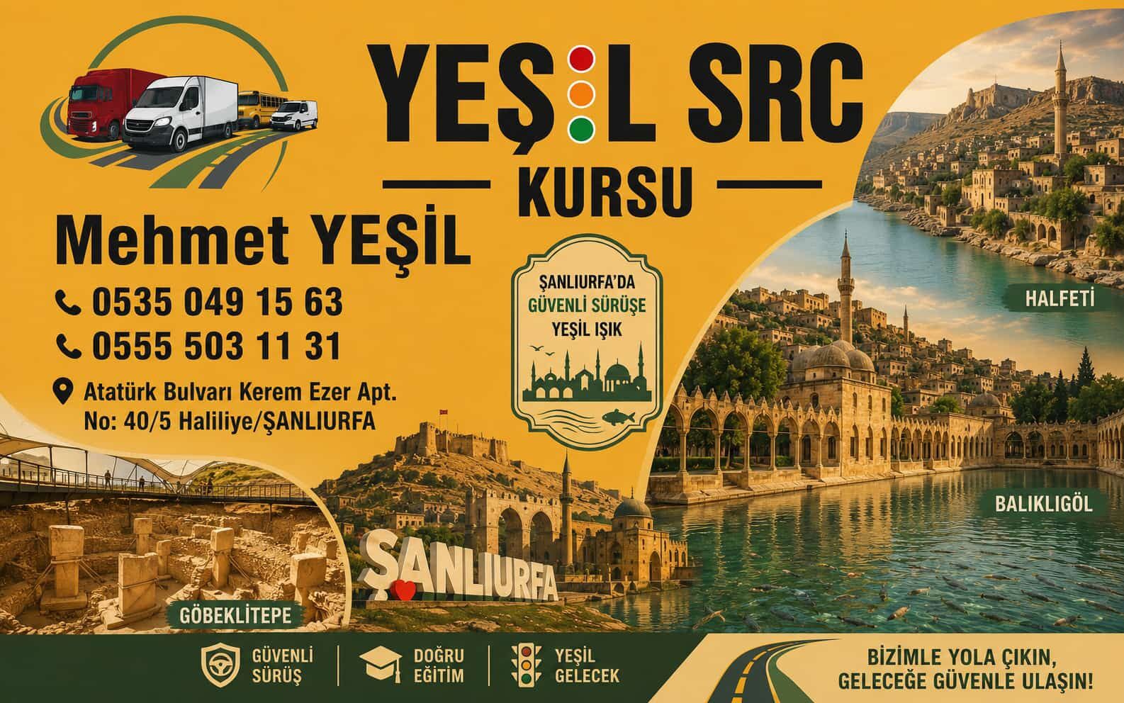 Şanlıurfa'da Yeşil SRC Kursu'ndan Önemli Uyarı: SRC Belgesi Olmadan Trafiğe Çıkmanın Bedeli Ağır