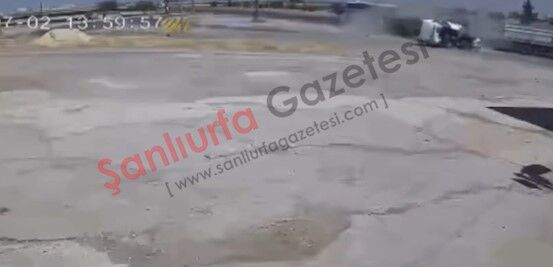 Şanlıurfa'da Feci Kazanın Güvenlik Kamerası Görüntüleri Ortaya Çıktı