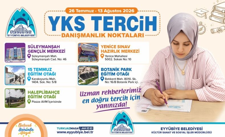 Şanlıurfa'da o belediyeden YKS tercih döneminde ücretsiz danışmanlık desteği