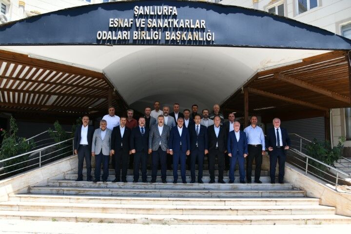 Şanlıurfa Valisi Hasan Şıldak'tan Esnaf Odaları Birliğine Ziyaret (2)