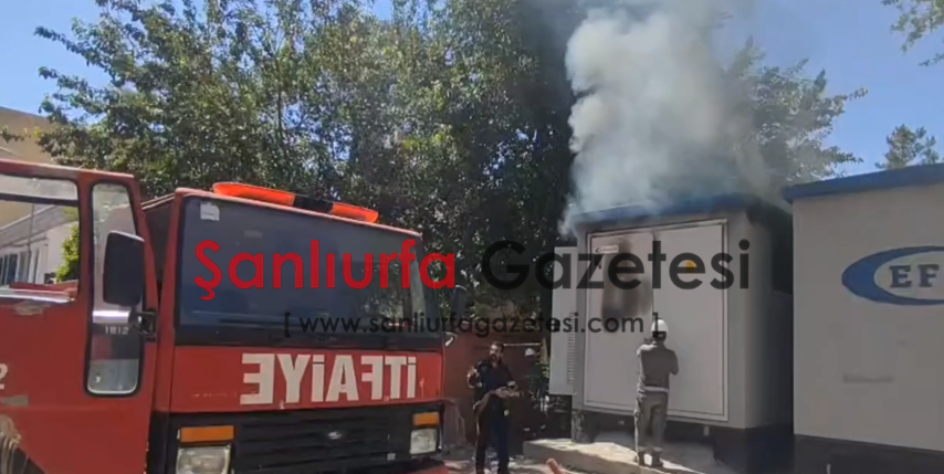 Şanlıurfa'da Elektrik Trafosunda Yangın Paniği!