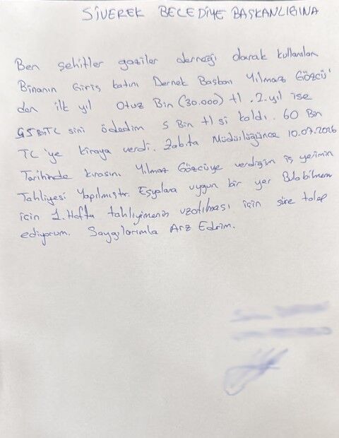 Siverek Belediyesi'nden Şehit Ve Gaziler Derneği Tahsisiyle İlgili Açıklama (2)