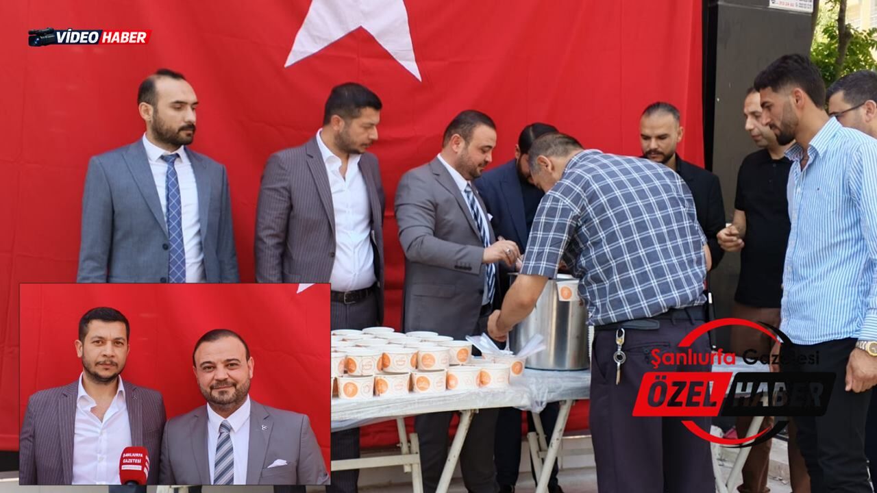 MHP Haliliye İlçe Teşkilatından aşure ikramı