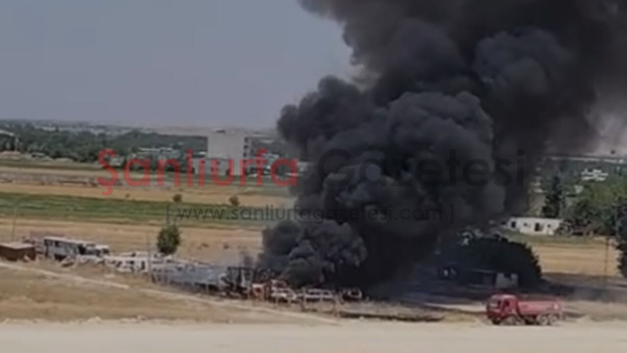 Şanlıurfa'da Yediemin Otoparkında Yangın: İtfaiye Ekipleri Müdahale Ediyor