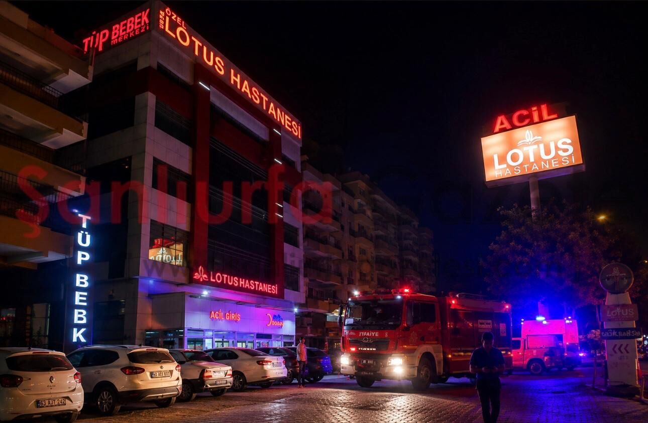 Şanlıurfa’da Hastanede Yangın Paniği