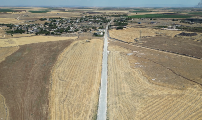 Şanlıurfa’da 17 Kilometrelik Grup Yolu Beton Yola Kavuşturuldu (1)