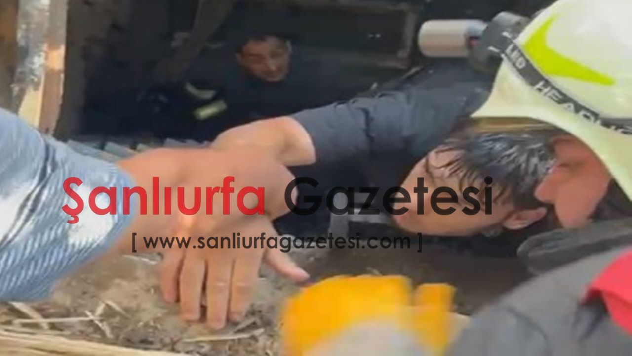 Şanlıurfa’da kuyuya düşen genç itfaiye ekiplerince kurtarıldı