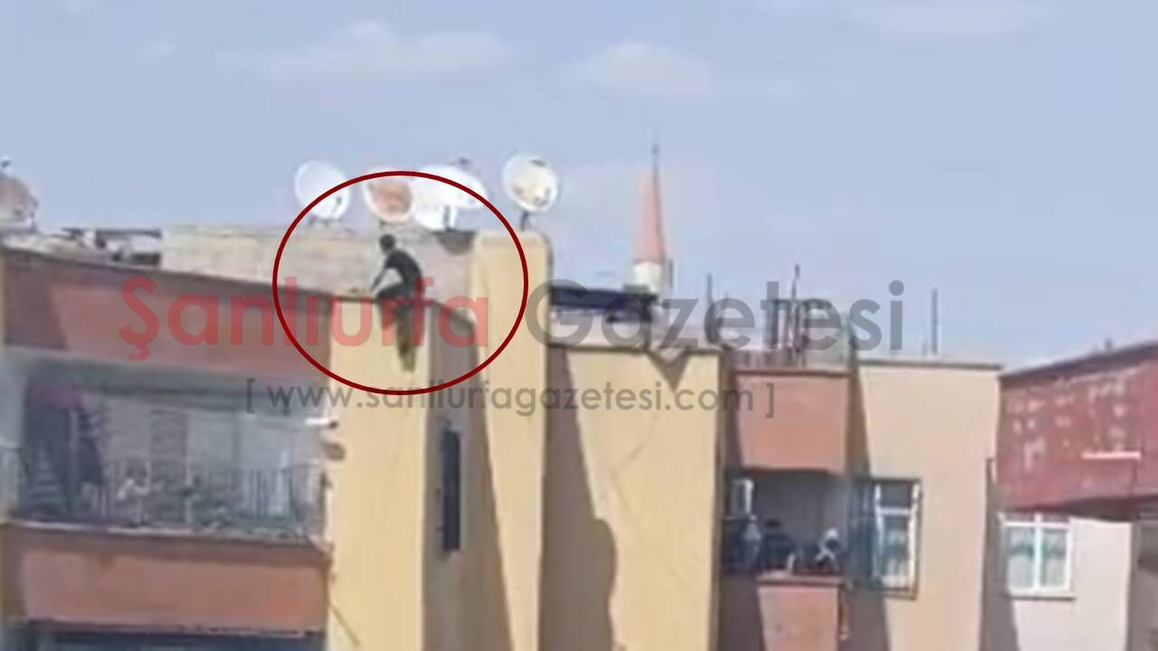Şanlıurfa’da çatıya çıkan şahıs intihar girişiminde bulundu