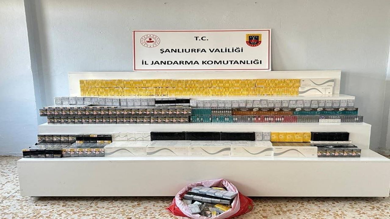 Şanlıurfa'da dikkat çeken kaçakçılık operasyonu: 25 gözaltı, binlerce kaçak mal!