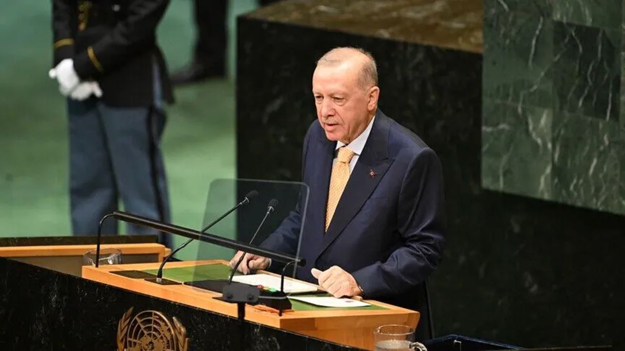 Cumhurbaşkanı Erdoğan Birleşmiş Milletler Genel Kurulunda 'Filistin' vurgusu!