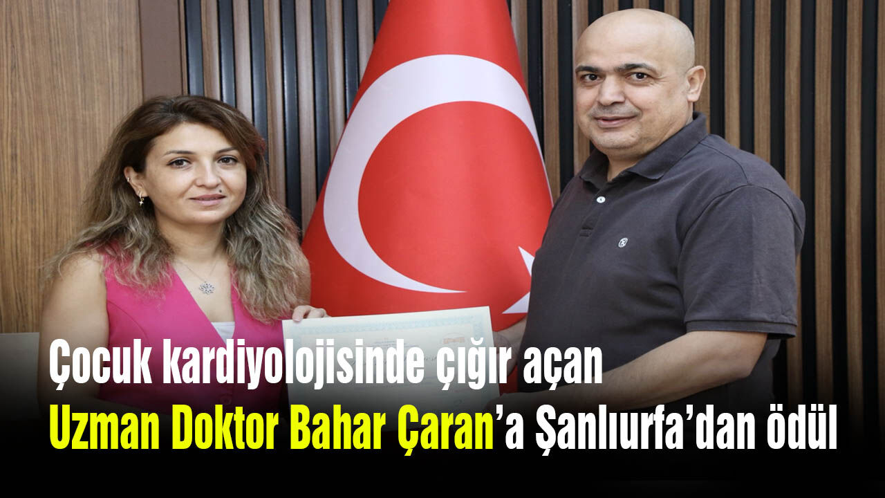 Şanlıurfa’dan ayrılan o isme ödül: "Katkılarından dolayı teşekkür ederiz"