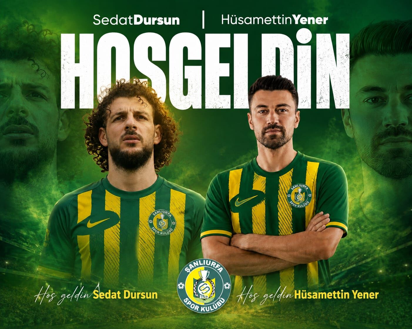Şanlıurfaspor, Sedat Dursun ve Hüsamettin Yener’i Kadrosuna Kattı