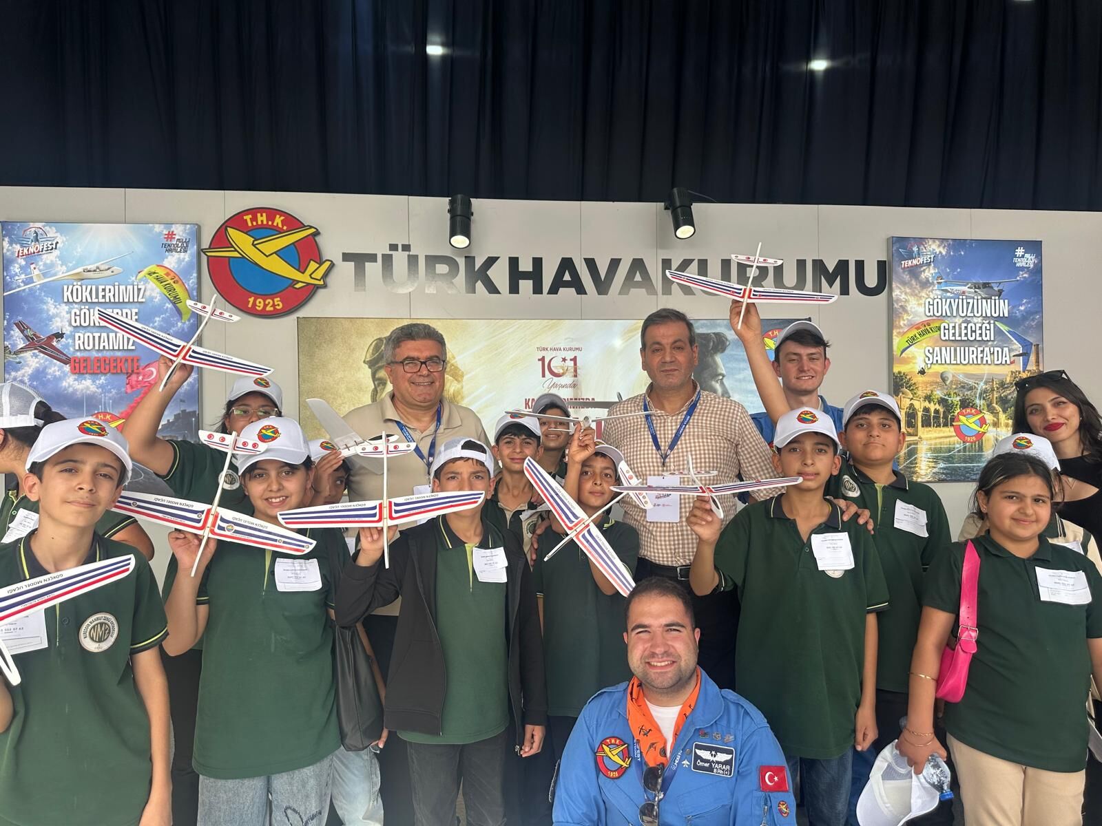 Şanlıurfa’da TEKNOFEST’te THK Standına Miniklerden Yoğun İlgi