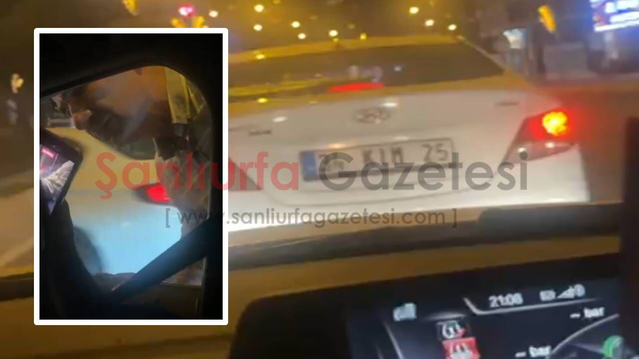 Şanlıurfa otoyolunda panik anları: Avukat, polisi de sınırı da tanımadı!
