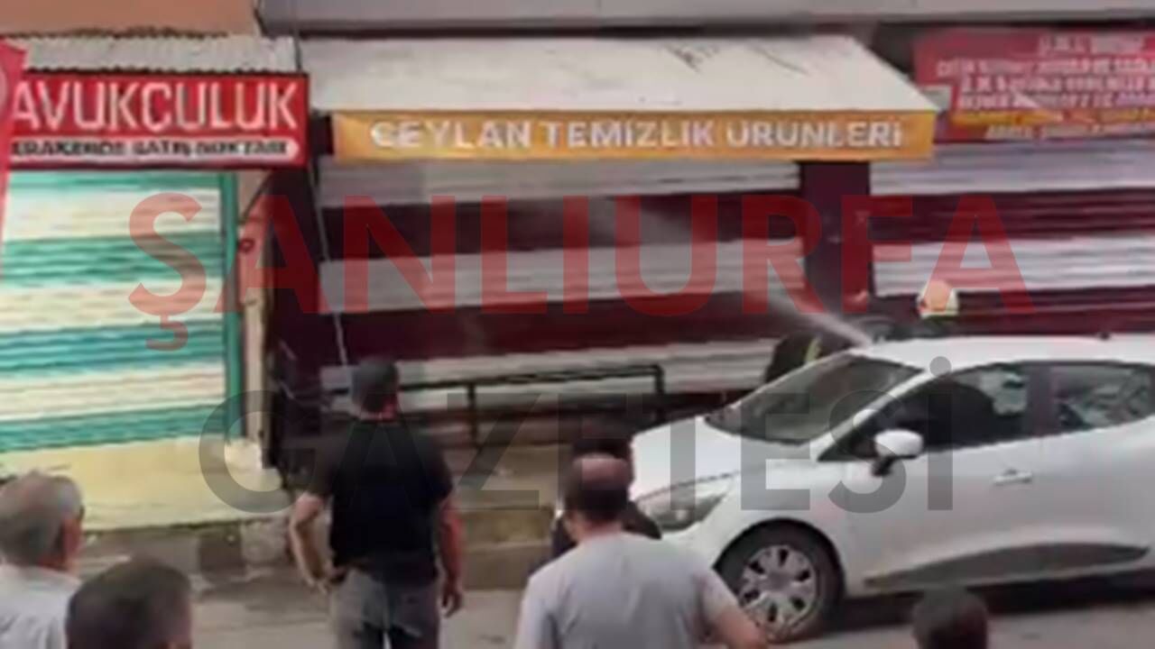 Şanlıurfa’da temizlik ürünleri satan iş yerinde yangın çıktı!