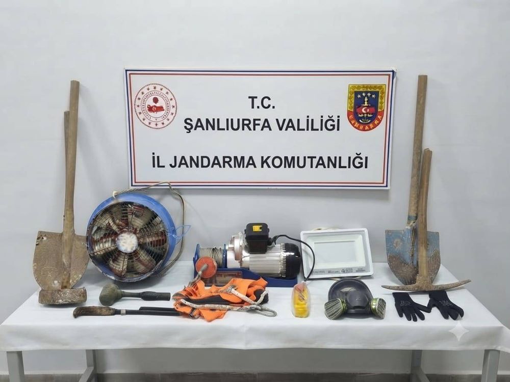 Şanlıurfa Eyyübiye’de define avcılarına operasyon!
