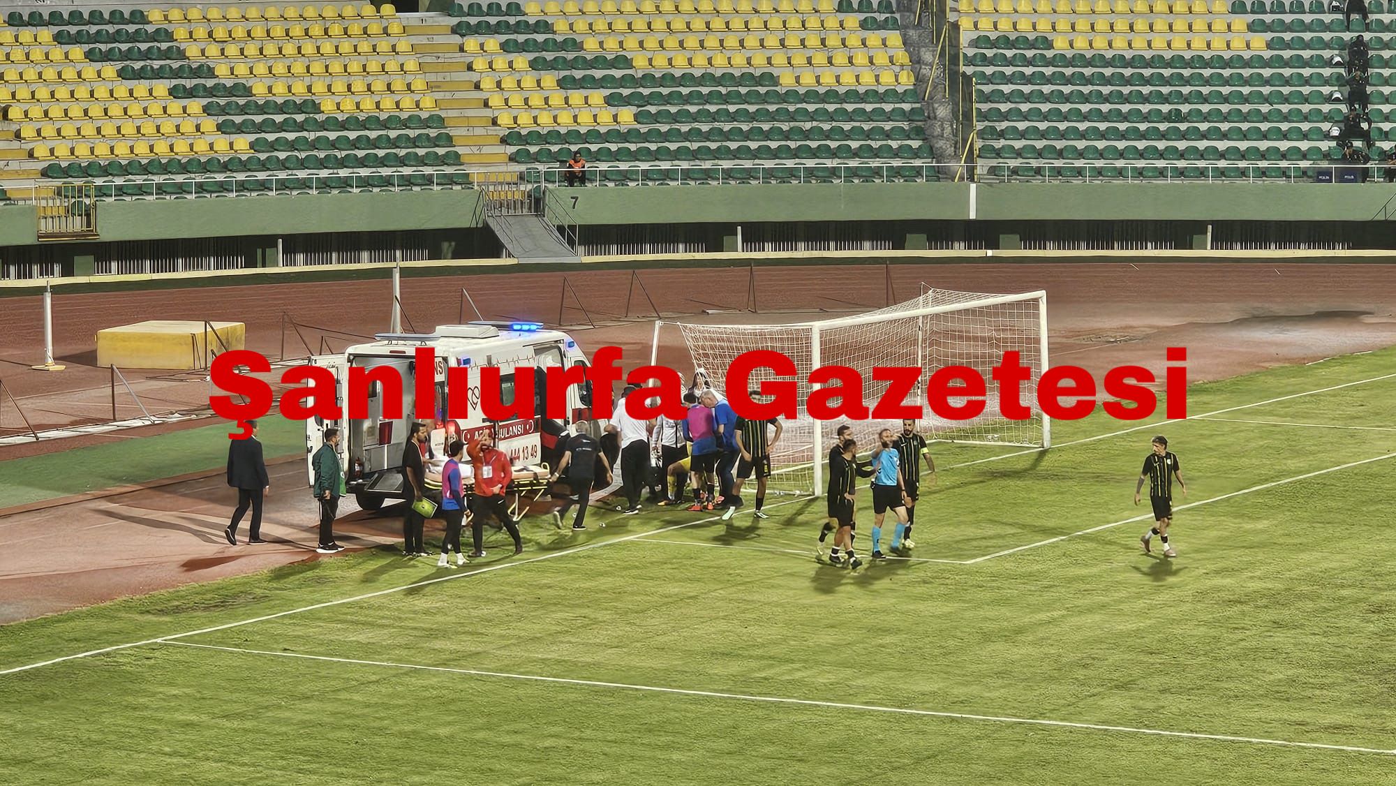 Şanlıurfaspor’da Kaleci Abdülkadir Sünger Sakatlandı! Hastaneye Kaldırıldı