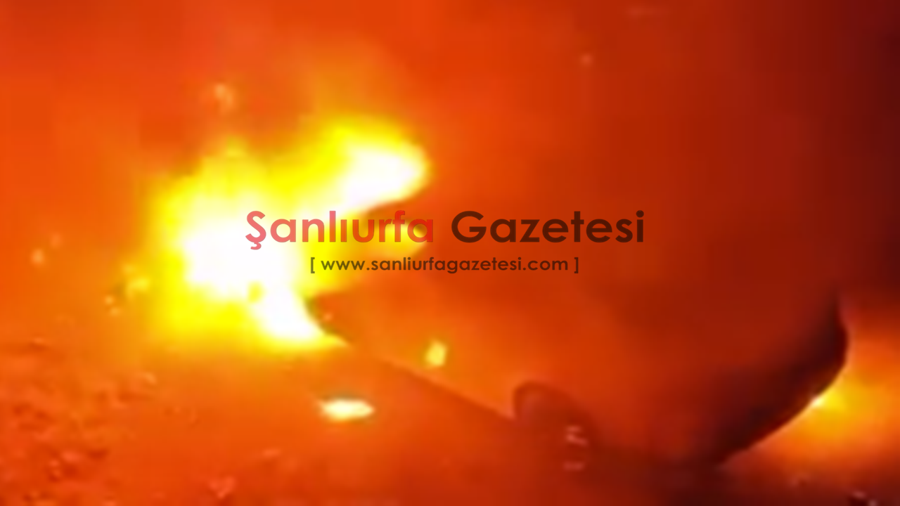 Şanlıurfa’da otomobil önce tarandı, ardından ateşe verildi!