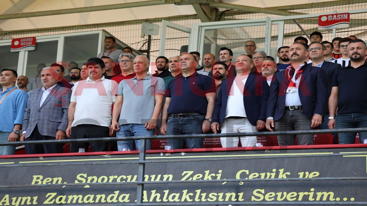 MHK Eski Başkanı Serdar Tatlı, Karaköprü Belediyespor-Bitlis Spor Maçını İzledi