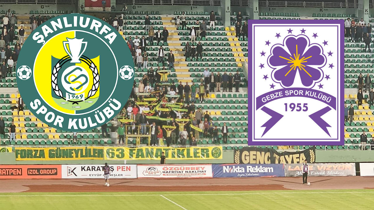 Şanlıurfaspor- Güzide Gebze Spor ilk 11'leri belli oldu
