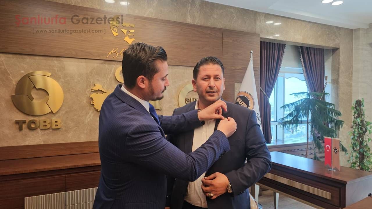 Şanlıurfa Ticaret Borsası Başkanı Halil Kızılkaya Tebrikleri Kabul Etti