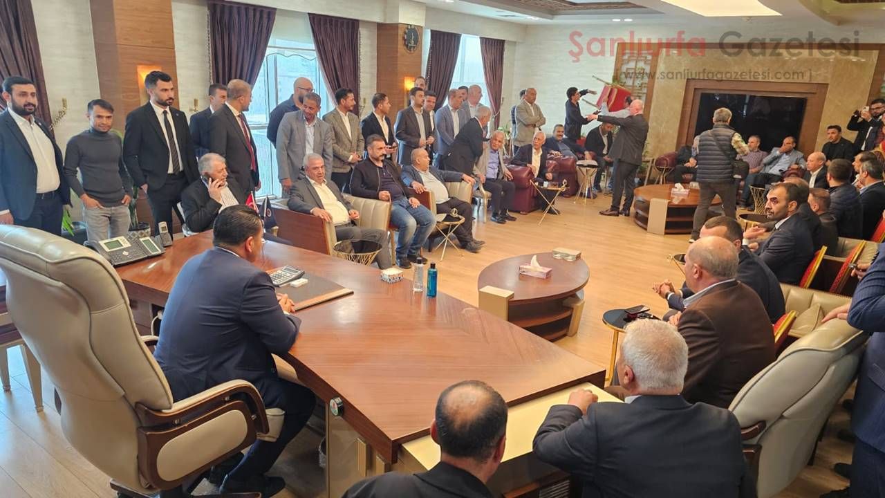 Şanlıurfa Ticaret Borsası Başkanı Halil Kızılkaya Tebrikleri Kabul Etti (2)