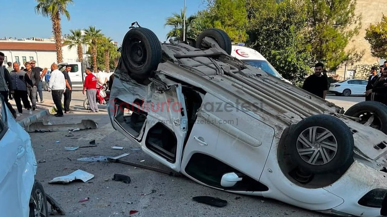 Şanlıurfa’da Feci Kaza! Otomobil Takla Attı: 2 Yaralı