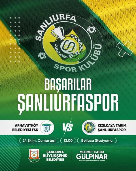Şanlıurfaspor’un Maçı Öncesi Büyükşehir Belediyesinden Dikkat Çeken Paylaşım